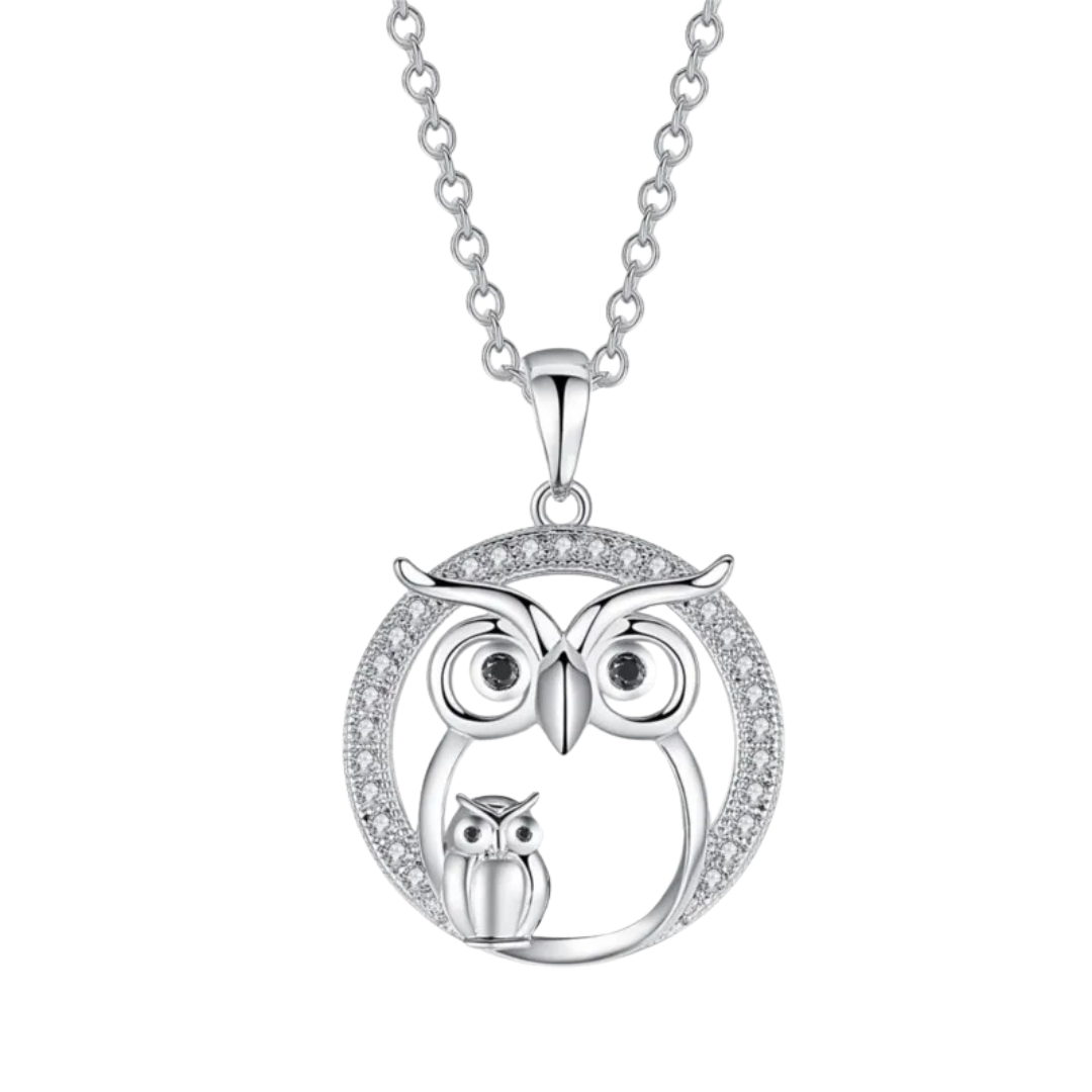Guardian Owl — Silver Necklace
