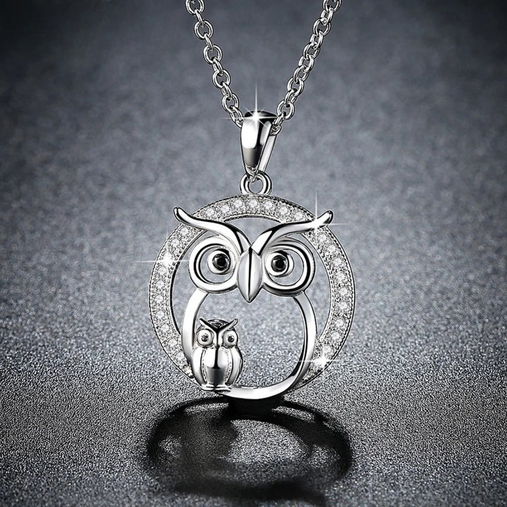 Guardian Owl — Silver Necklace