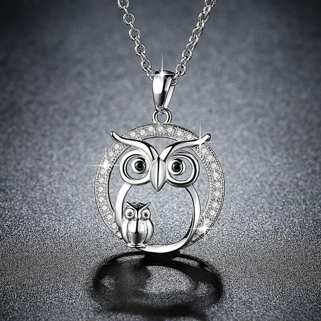 Guardian Owl — Silver Necklace
