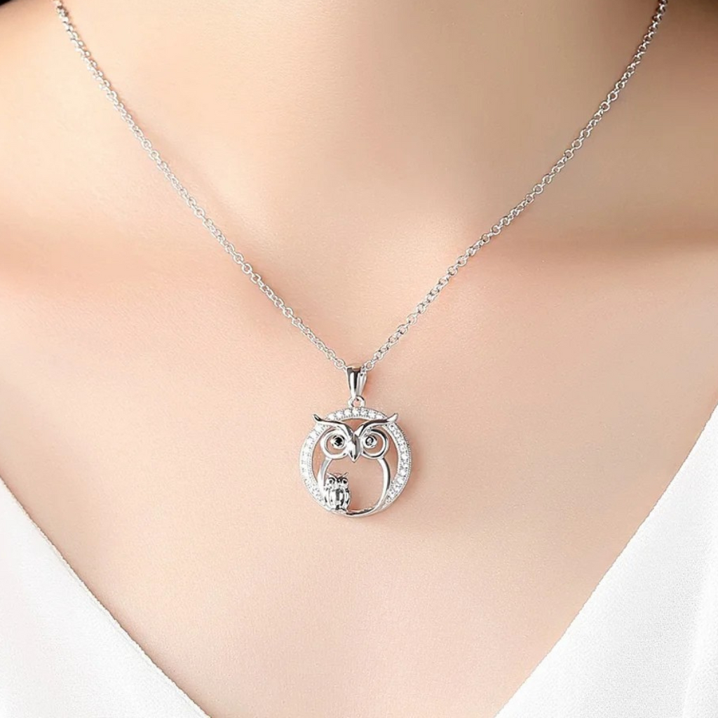 Guardian Owl — Silver Necklace