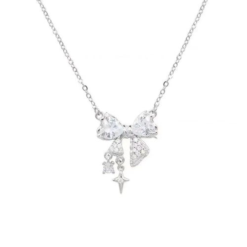 Celestial Bow — Crystal Pendant Necklace
