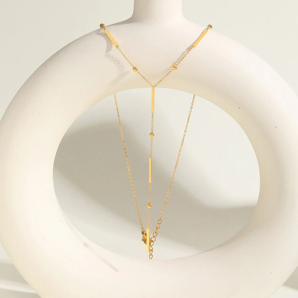 Golden Linea — Station Necklace