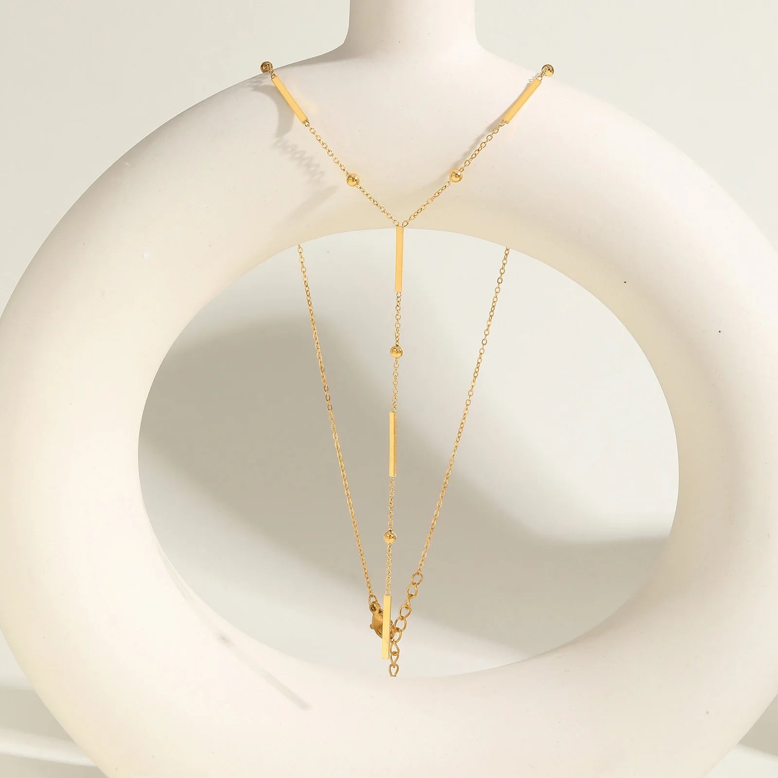 Golden Linea — Station Necklace