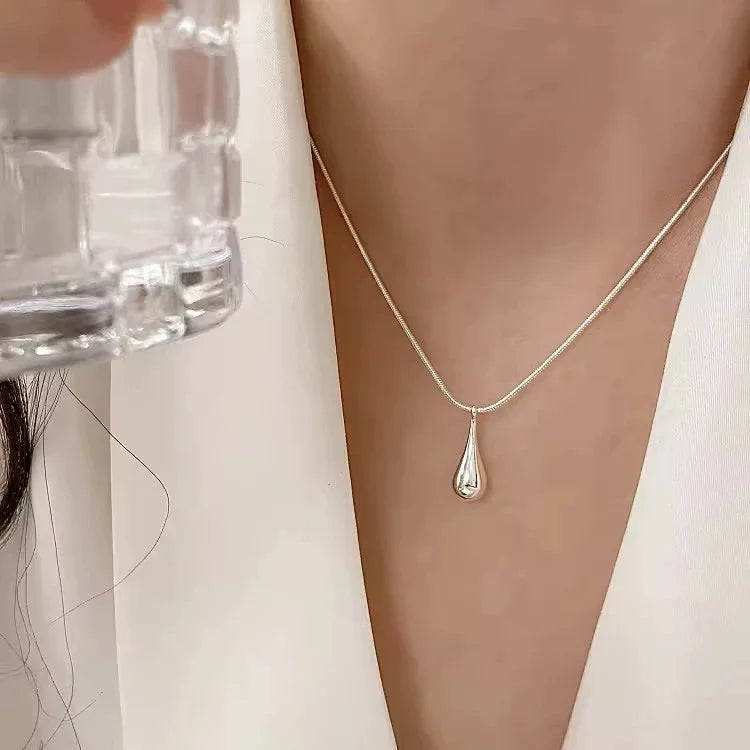 Pure Drop — Silver Pendant Necklace