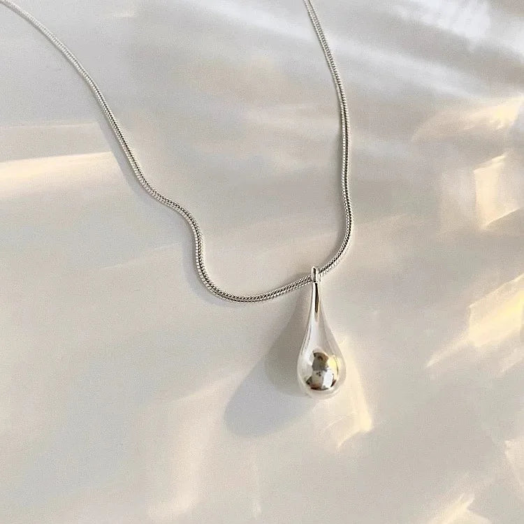 Pure Drop — Silver Pendant Necklace