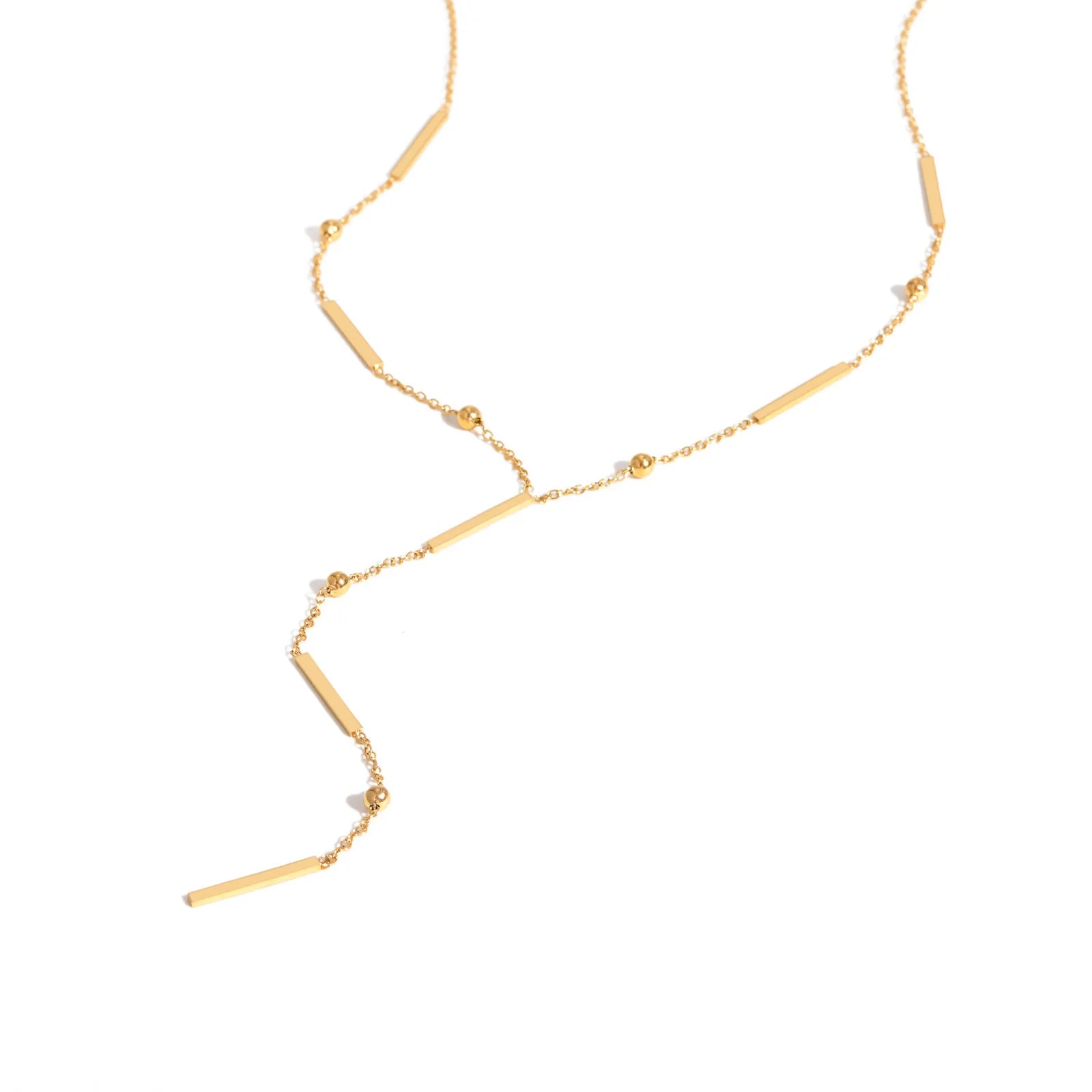 Golden Linea — Station Necklace