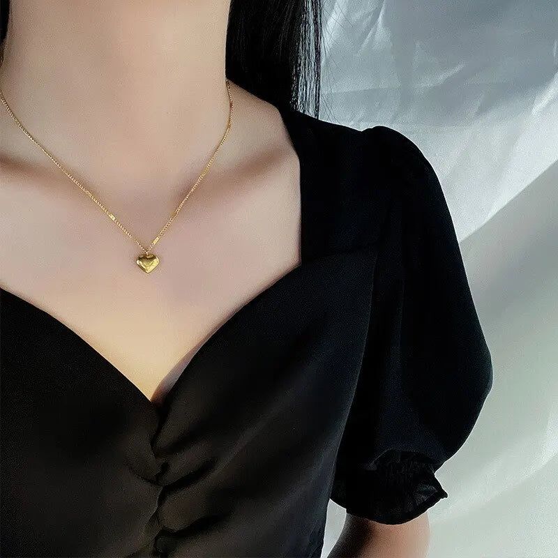 Love Heart — Gold-Tone Necklace