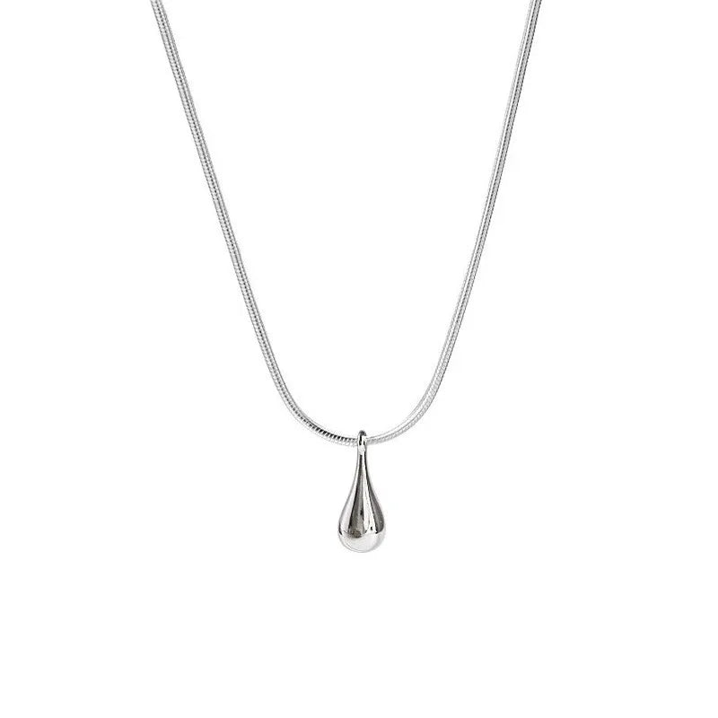 Pure Drop — Silver Pendant Necklace