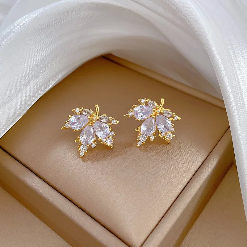 Aurora Leaf — Necklace & Earring Set
